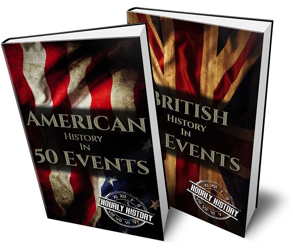 Book cover for British and American history in 50 events